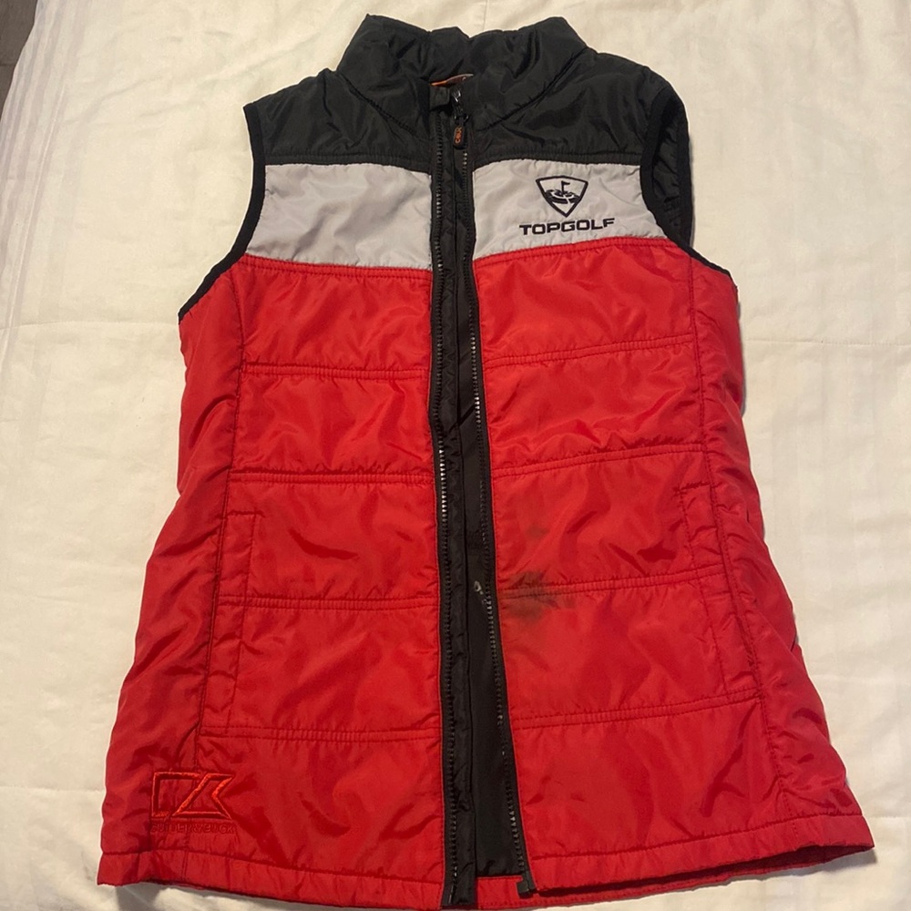 Topgolf red vest